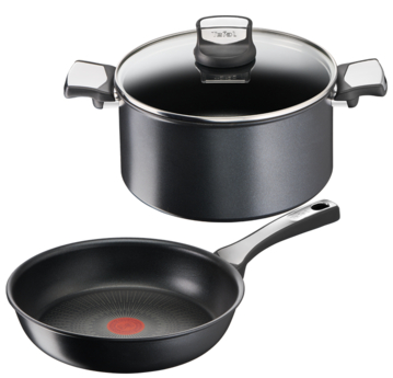Tefal Titanium Fusion Frying Pan 20 cm Titanium Excellence Non-Stick  Coating Thermo Spot Hard Fusion Outer Layer Suitable for All Hobs Including