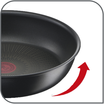  Tefal Unlimited On, Premium Cookware, 28 cm Frying Pan, UK's  Longest Lasting Non-stick, Heat Indicator, Induction Hob Compatible,  Dishwasher Safe, Aluminium, Black, G25906AZ : Everything Else