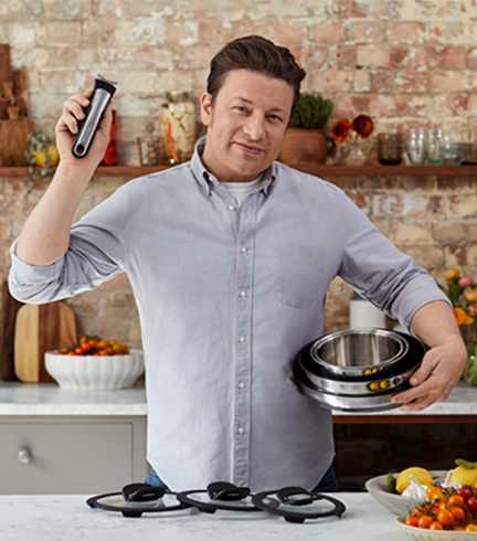  Tefal Jamie Oliver - Olla de hierro fundido (9.4 in